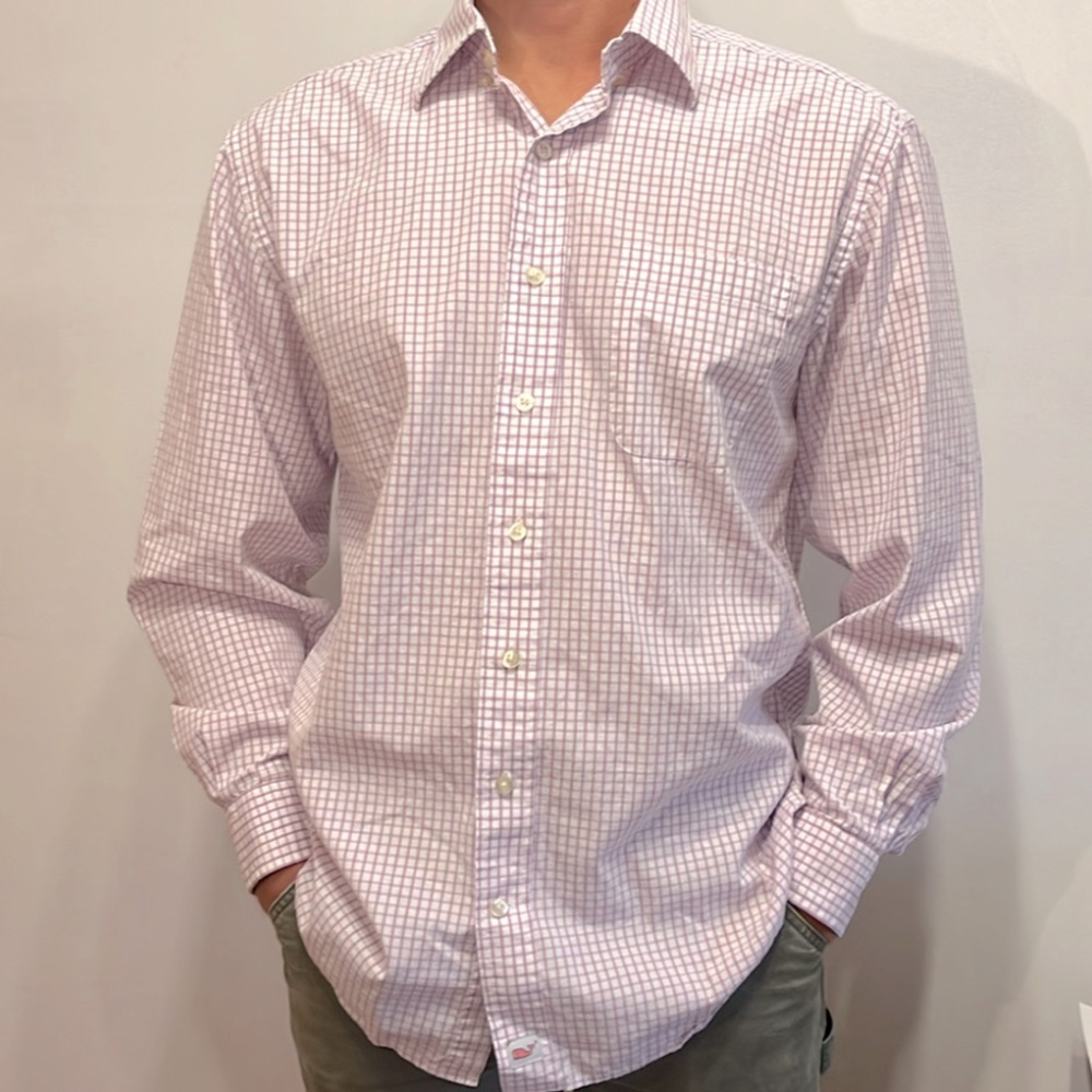Vineyard Vines Murray men’s poplin gingham button up Size M